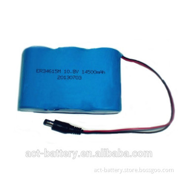 D size LSH20 3S1P 14.5Ah 10.8V lithium battery pack er34615m